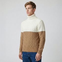 Pull cammello/panna m3614zeru Homme IMPERIAL