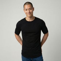 Tee shirt nero t084adil Homme IMPERIAL