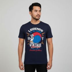 Tee shirt casque moto coton squelette Homme PANAME BROTHERS