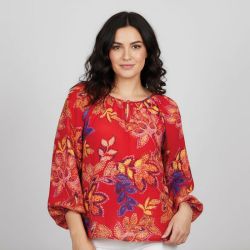 Blouse rouge berra Femme LA PETITE ETOILE