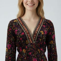 Robe multicolor aiq1vgh Femme DIXIE