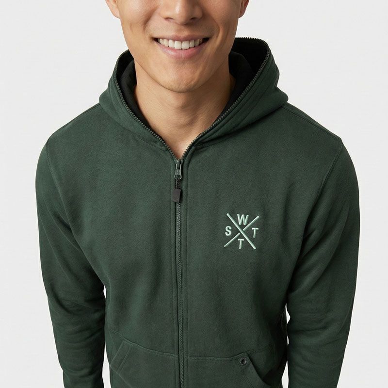 Veste sweat forest green w6109 Homme WATTS