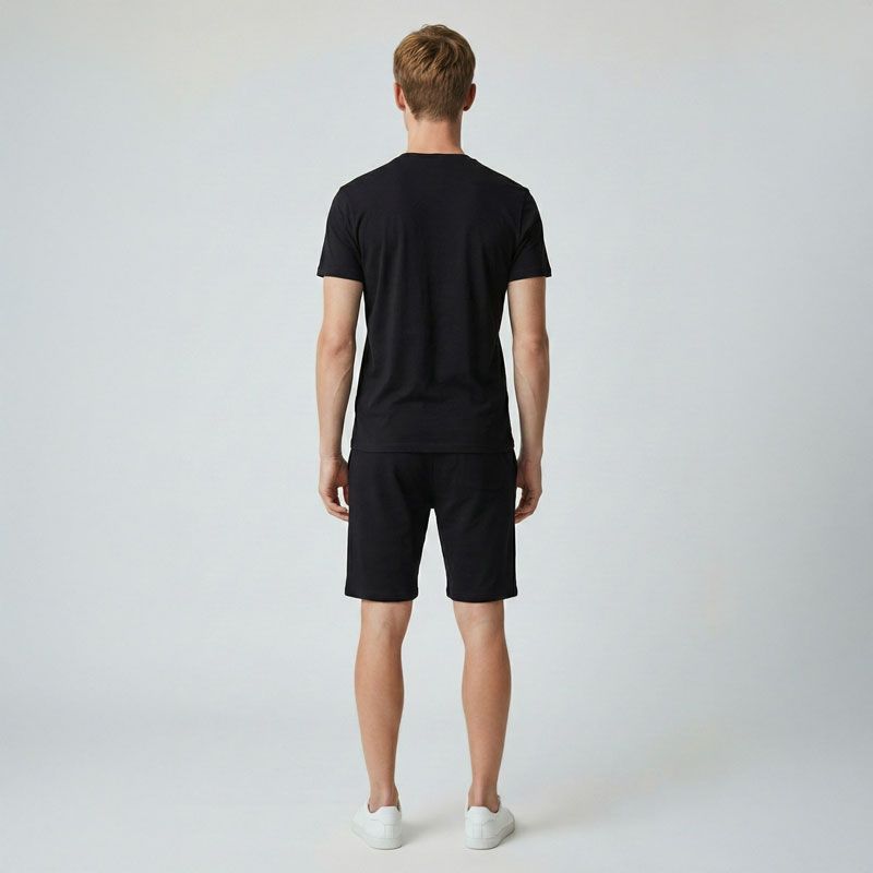 Ensemble short tee shirtwhite lt11240 s/xxl Homme LOTTO