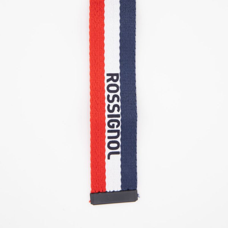 Ceinture tissu au couleur du drapeau français avec boucle argenté Homme ROSSIGNOL