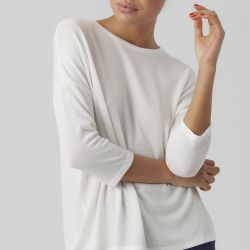 Pull fin 3/4 vmbrianna dark denim 10277858 4476 Femme VERO MODA