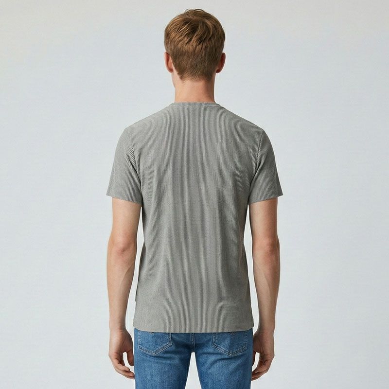 Tee shirt col rond en maille wendel Homme KAPORAL