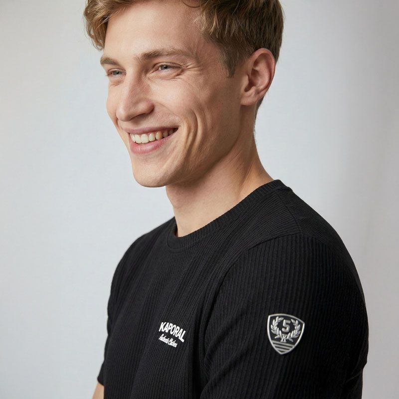 Tee shirt col rond en maille wendel Homme KAPORAL