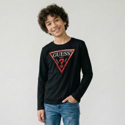 Tee shirt ml black l84i29 k8hm0 t8/16 ans Enfant GUESS