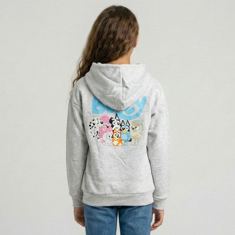 Sweat capuche zippe bluey hy60442,b05 t3/8ans Enfant BLUEY