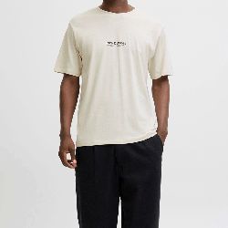 Tee shirt black jwhvesterbro 12266156 4400 Homme JACK & JONES