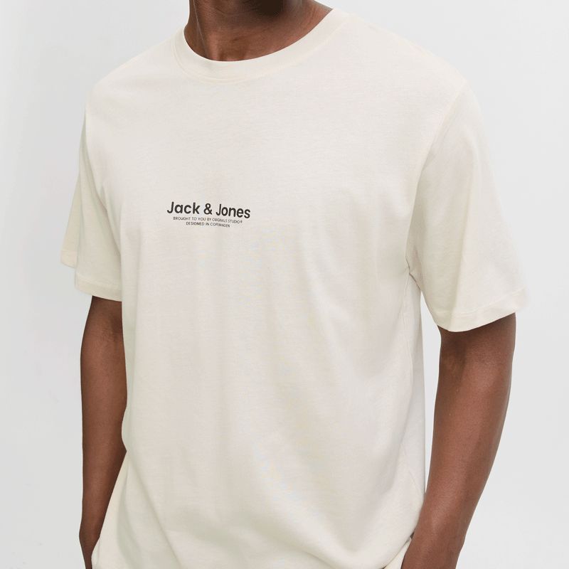 Tee shirt black jwhvesterbro 12266156 4400 Homme JACK & JONES