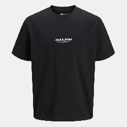 Tee shirt black jwhvesterbro 12266156 4400 Homme JACK & JONES