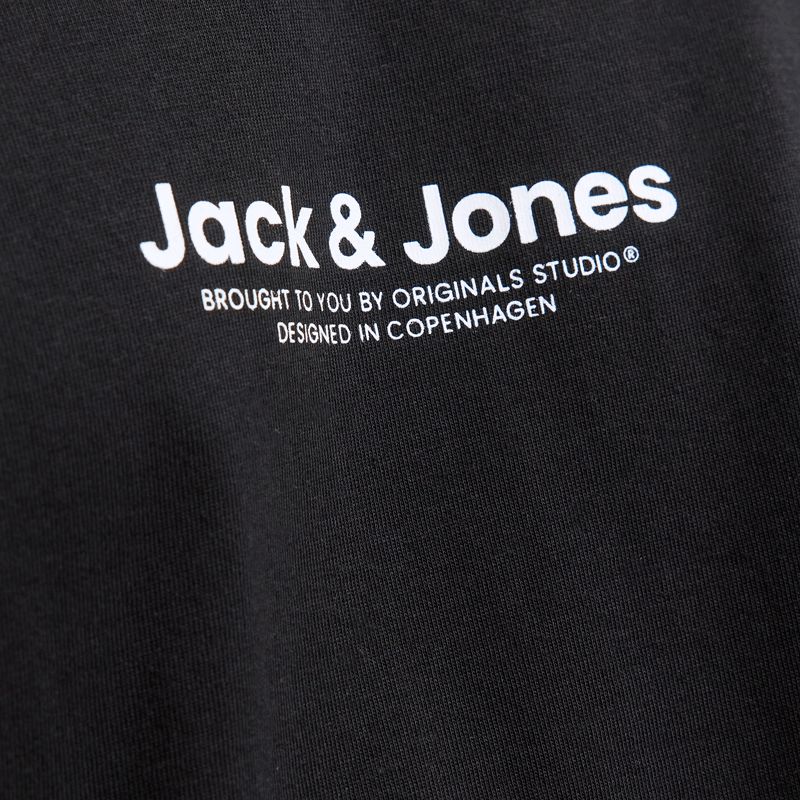 Tee shirt black jwhvesterbro 12266156 4400 Homme JACK & JONES