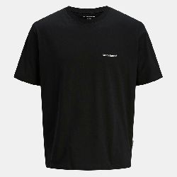 Tee shirt mc black jwhsplit 12297539 4502 Homme JACK & JONES