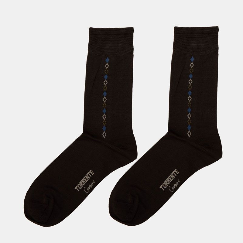 Paire de chaussette en fil d'ecosse fantaisie 24018 t39/46 Homme TORRENTE