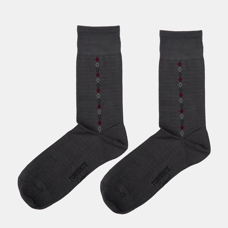 Paire de chaussette en fil d'ecosse fantaisie 24018 t39/46 Homme TORRENTE