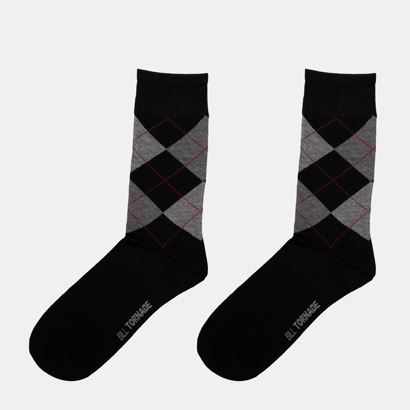 Paire de chaussette en fil d'ecosse fantaisie 20140 t39/46 Homme BILL TORNADE