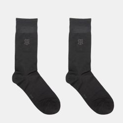 Paire de chaussette en fil d'ecosse uni 12955 t39/46 Homme BILL TORNADE