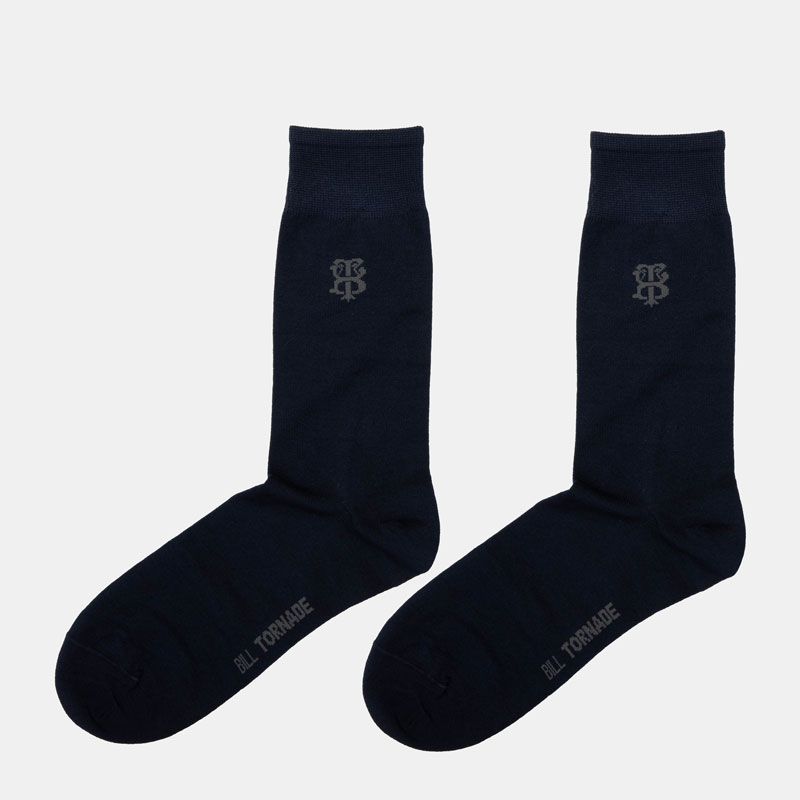 Paire de chaussette en fil d'ecosse uni 12955 t39/46 Homme BILL TORNADE