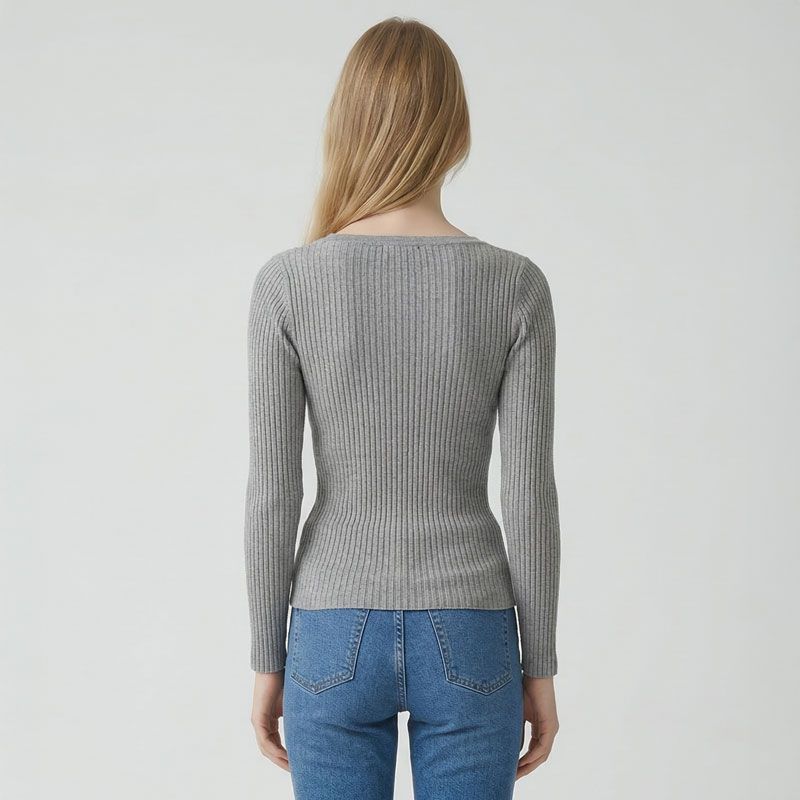 Gilet gris chine mina-m112511v3a Femme LA PETITE ETOILE