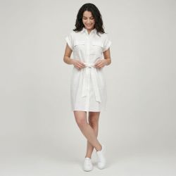 Robe courte ecru rae-r102513r6a Femme LA PETITE ETOILE