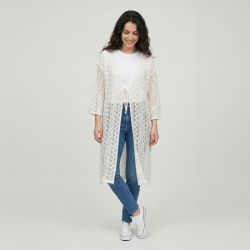 Veste kimono ecru vianne-v122513c0f Femme LA PETITE ETOILE