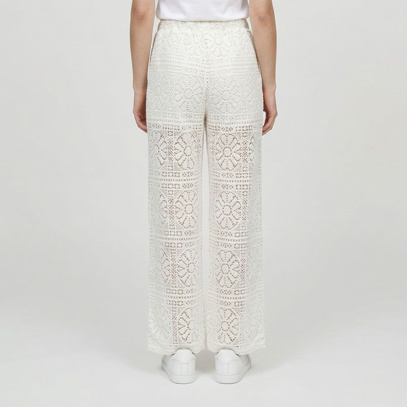 Pantalon ecru panama-p102513y3a Femme LA PETITE ETOILE