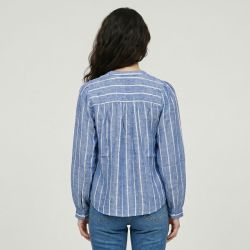 Blouse bleu/blanc blue-b102511v0a Femme LA PETITE ETOILE