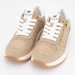 Basket beige 26m05320113641 t36/41 Femme MUSTANG