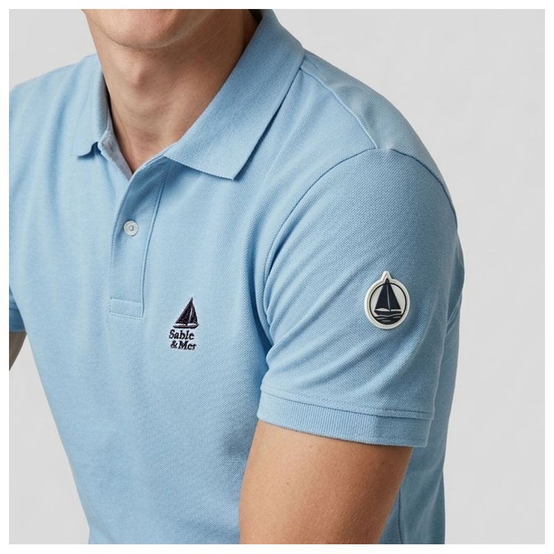 Polo mc brode marcopolo Homme SABLE & MER