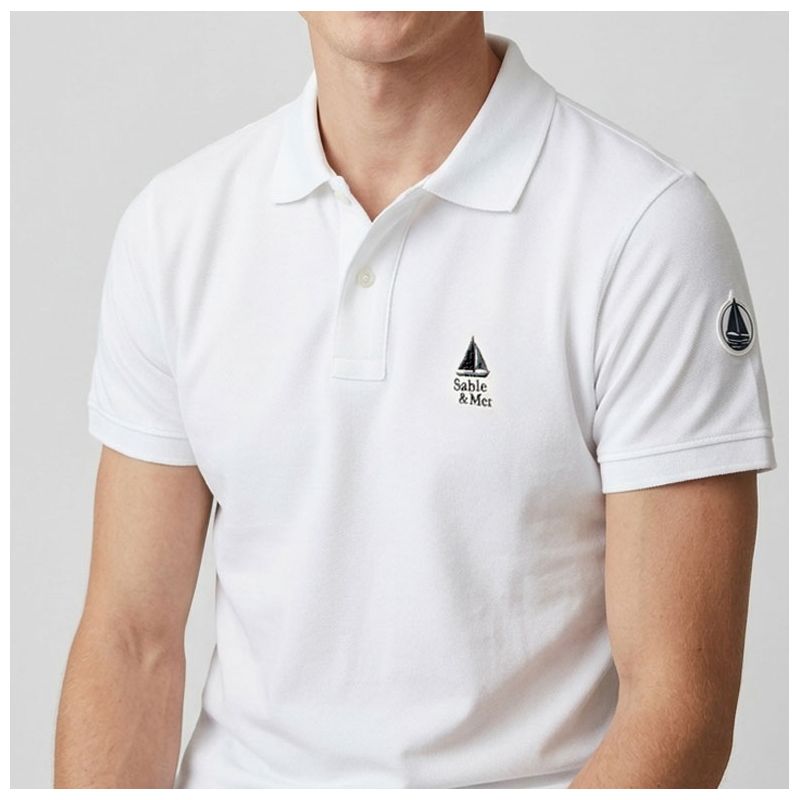 Polo mc brode marcopolo Homme SABLE & MER