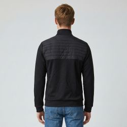 Veste zippee bi matiere black 2510058 Homme LE COQ SPORTIF