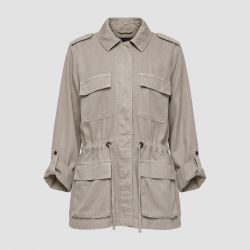 Veste kenya col italien avec multi poches Femme ONLY