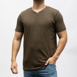 Tee shirt slub col v bill tornade 24193 Homme BILL TORNADE