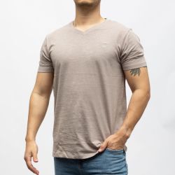 Tee shirt slub col v bill tornade 24193 Homme BILL TORNADE