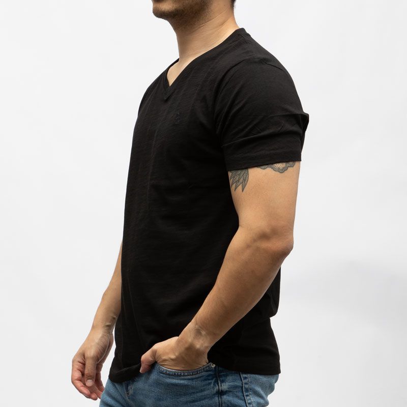 Tee shirt slub col v bill tornade 24193 Homme BILL TORNADE