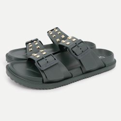 Mule chalk white ocean studs pls700005 Femme PEPE JEANS