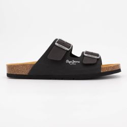 Mule 999black bio m double velour pms80003 t40/46 Homme PEPE JEANS
