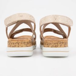 Sandales à scratch imprimé à fleurs Femme ROMIKA