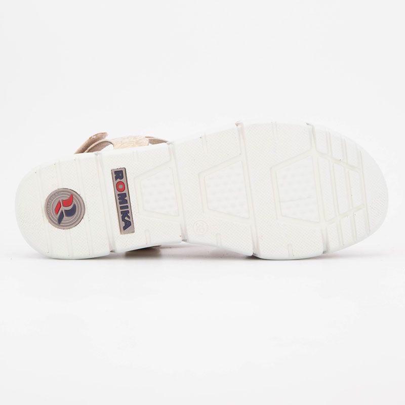 Sandales à scratch imprimé à fleurs Femme ROMIKA