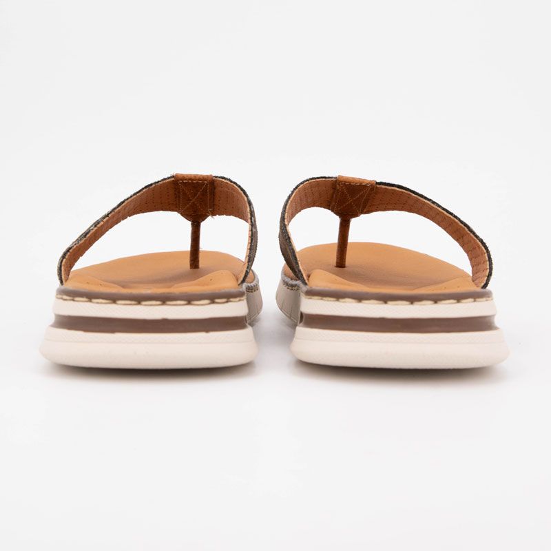 Tongs cuir croisées Homme ORLAND