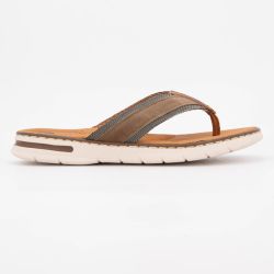 Tongs cuir croisées Homme ORLAND