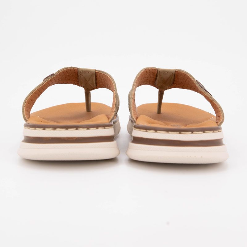 Tongs cuir croisées Homme ORLAND