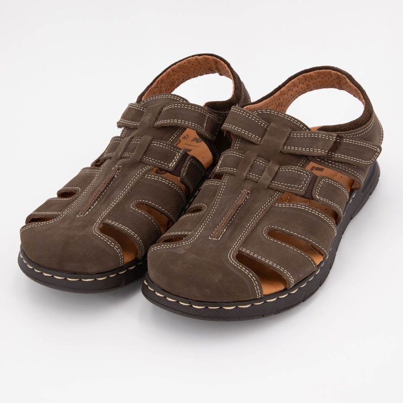 Spartiates en cuir avec boucle Homme ORLAND