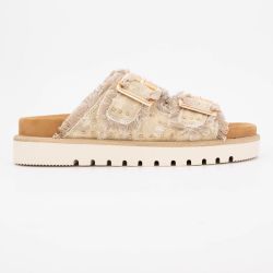 Mules double boucle tissu imprimé Femme MUSTANG