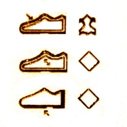 Tongs cuir croisées Homme ORLAND