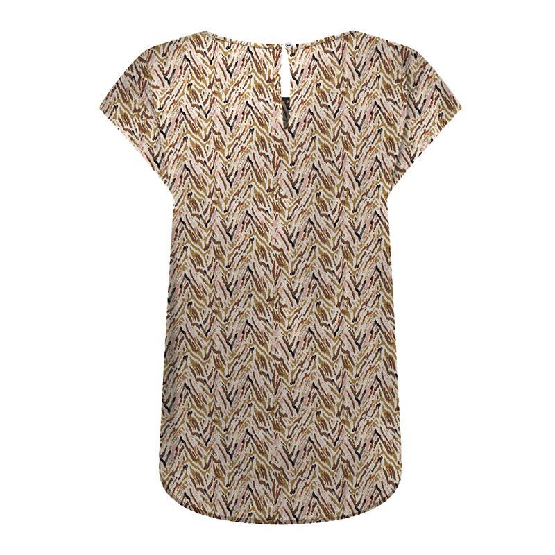 Blouse mc dull gold onlnova 15222174 4499 Femme ONLY