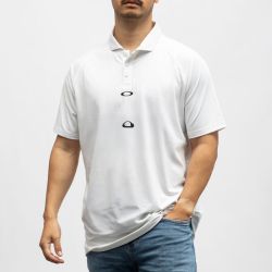 Polo blanc iconic ss polo shirt foa405916 Homme OAKLEY