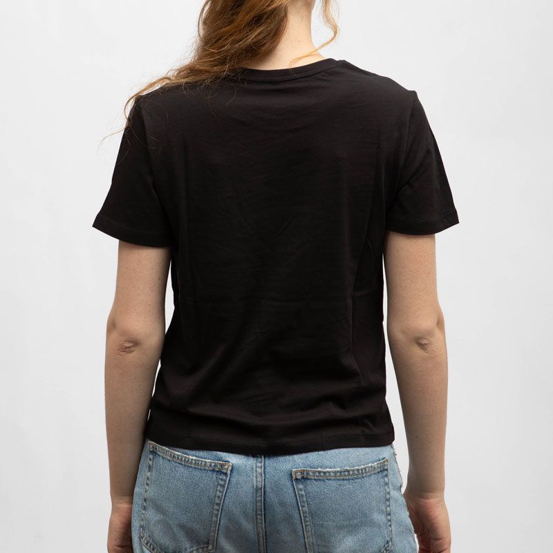 Tee shirt coton col rond avec bijoux strass Femme ONLY