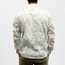 Chemise imprimee white blue cr-corneille-x12-wbl Homme CROSSBY